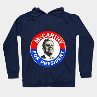 Eugene McCarthy 1968 Presidential Campaign Button Design Hoodie